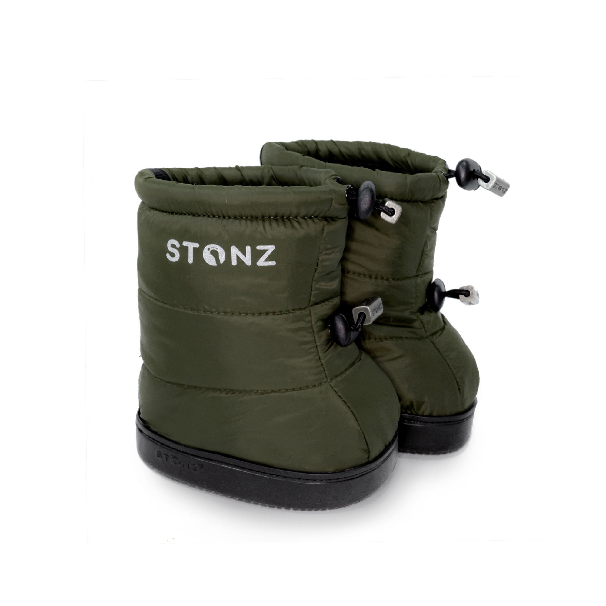 Toddler Puffer Booties - Pine XL 