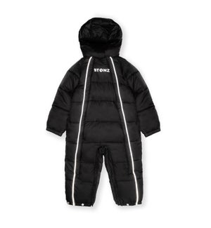 Snow Suit - Puffer - Black 6-12m