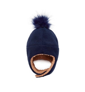 Fleece Hat edieval Blue/Nougat 0-6M