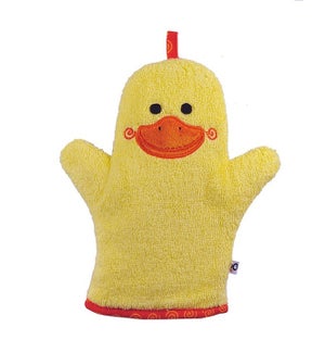 Baby Snow Terry Bath Mitt - Puddles the Duck 0-18M One Size