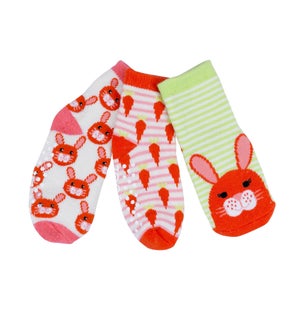 3 piece Comfort Terry Socks Set - Bella the Bunny
