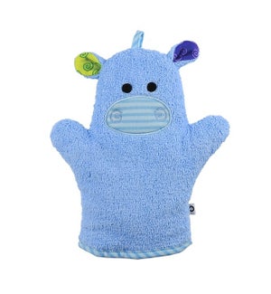Baby Snow Terry Bath Mitt - Henry the Hippo 0-18M One Size