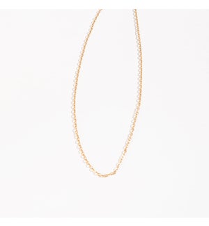 2MM OVAL CHAIN NECKLACE