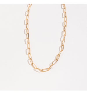 LAYER ME 5MM PAPERCLIP CHAIN NECKLACE