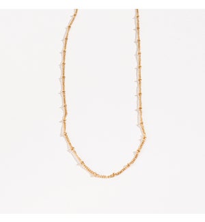 LAYER ME 3MM BEAD CHAIN NECKLACE