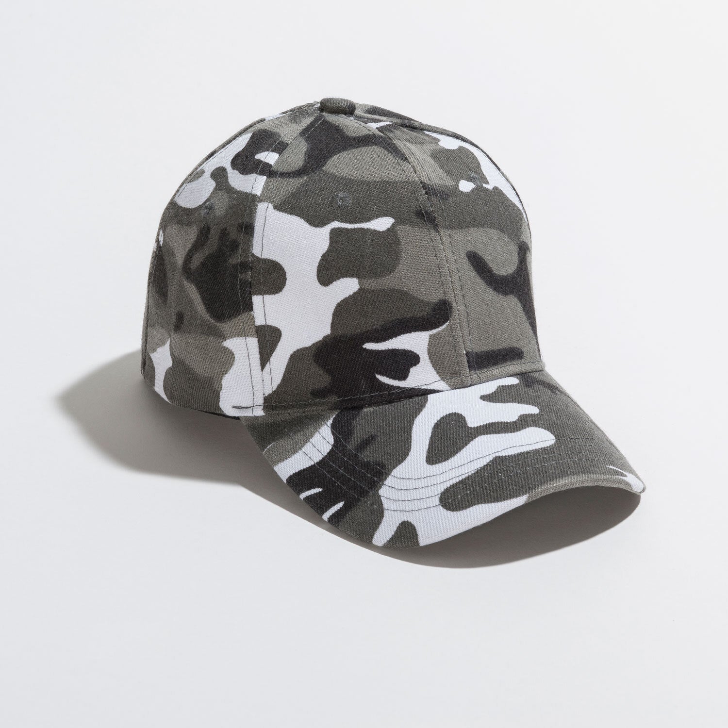 black camo ponytail hat