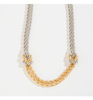 ELYSE KNOTTED ROPE CHAIN NECKLACE