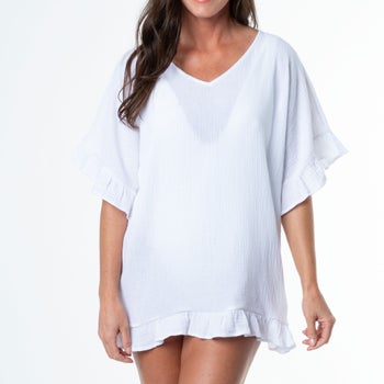 ELSIE & ZOEY® DEMI RUFFLE COVER UP