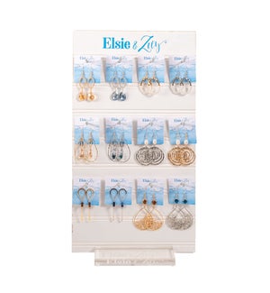 24 PIECE ELSIE & ZOEY® SABA EARRING UNIT WITH DISPLAY