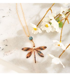 SAYLOR DRAGONFLY PENDANT NECKLACE