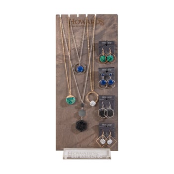 16 PIECE CORI GEOMETRIC NECKLACE & EARRING UNIT WITH DISPLAY