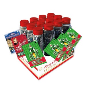 Novelty Christmas 150 Piece Jigsaw Puzzle In A Tube 12 unit Pre-pack