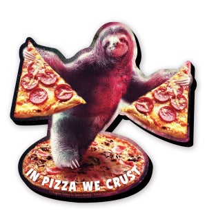 Random Galaxy Sloth Pizza Funky Chunky Magnet