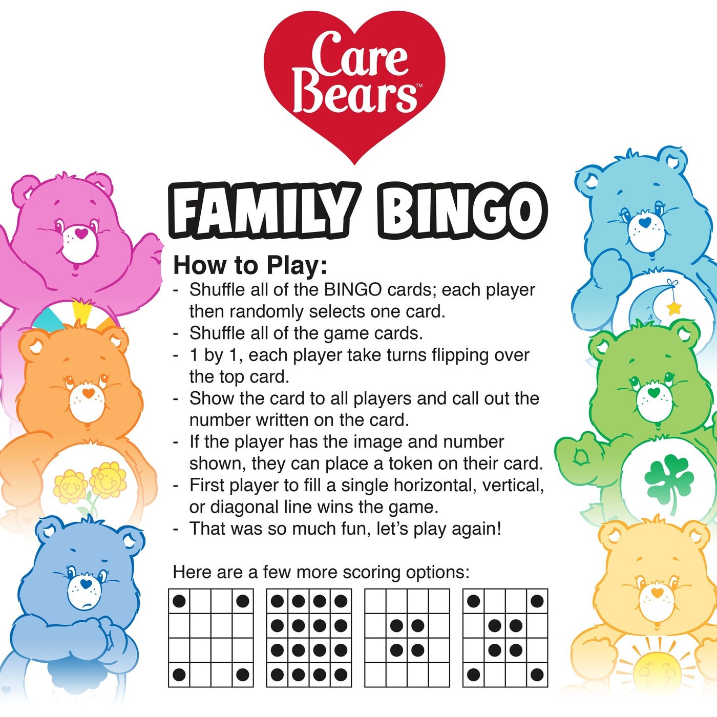 Care Bears Family Bingo - care bears | NMR Brands