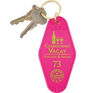 Chardonnay Vacay Hotel Keyring