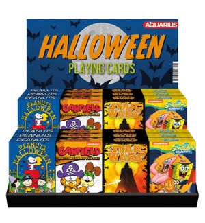 24 Playing Cards Pre-Pack - Halloween (4 Titles X 6)