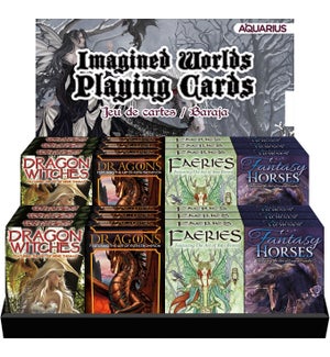 24 Playing Cards Pre-Pack - Imagined Worlds (4 Titles x 6)