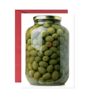 Olive Jar with Pimentos