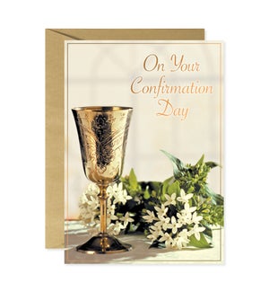 Chalice with Flowers Greeting Card