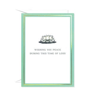 Wishing You Peace Flower Greeting Card