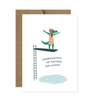 Reaching New Heights Congratulations Greeting Card