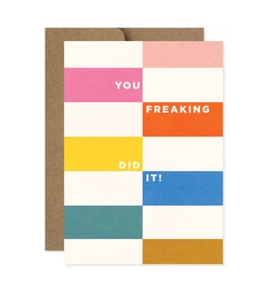 Congrats Color Blocks Greeting Card