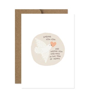 Hoping You Find Peace Sympathy Greeting Card