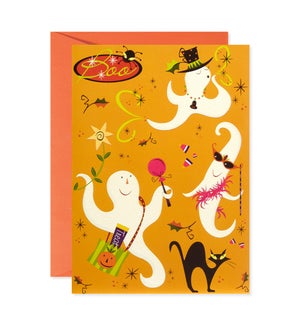 Ghosts in Costumes Greeting Card