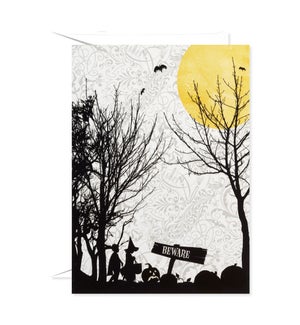 Scary Pumpkin Patch Greeting Card