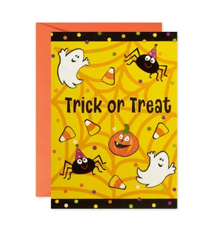 Halloween Web Maze Greeting Card