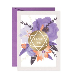 L'Shana Tova Floral Greeting Card