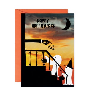 Ghosts at the Door Greeting Card
