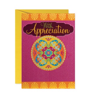 Appreciation Medallion Greeting Card