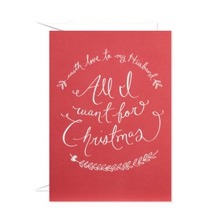 All I Want for Christmas Greeting Card