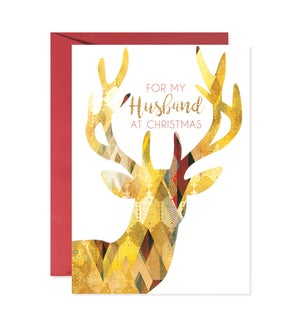Christmas Husband Deer Greeting Card