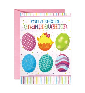 Eggs and a Chick Greeting Card
