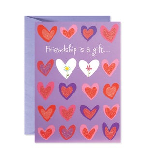 Hearts and Flowers Greeting Card
