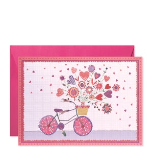Bike with Flowers Greeting Card