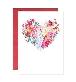 Blooming Heart Greeting Card