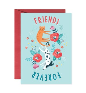 Animal Friends Forever Greeting Card