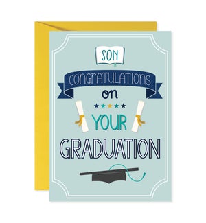 Son Congratulations Banner Greeting Card