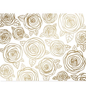 Golden Blooms Blank Boxed Note Cards