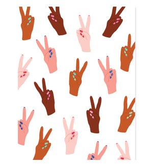 Peace Fingers Boxed Note Cards