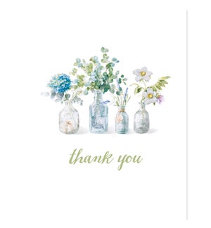 Traditional Petite Vases Thank You Cards