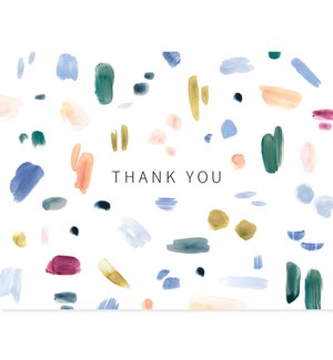 Brush Stroke Thank You Cards