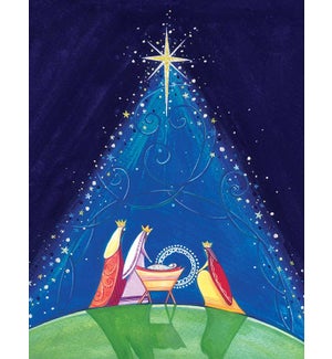 Bright Star Nativity Petite Boxed Greeting Cards