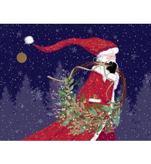Sophisticated Santa Petite Boxed Greeting Cards