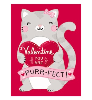 Purr-fect Valentine Kitty Greeting Card Hang Pack