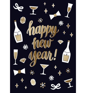 New Year Trinkets Greeting Card