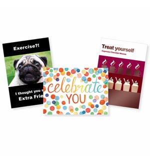 72-greeting card assortment for sandwich spinner